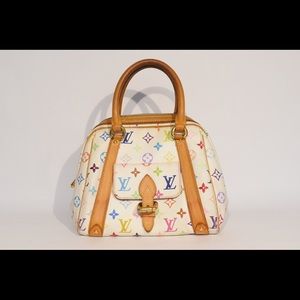 ⛔️SOLD⛔️LV White Multicolor Priscilla Tote Bag